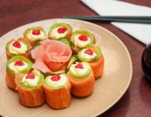 Salmon Roses 6pcs